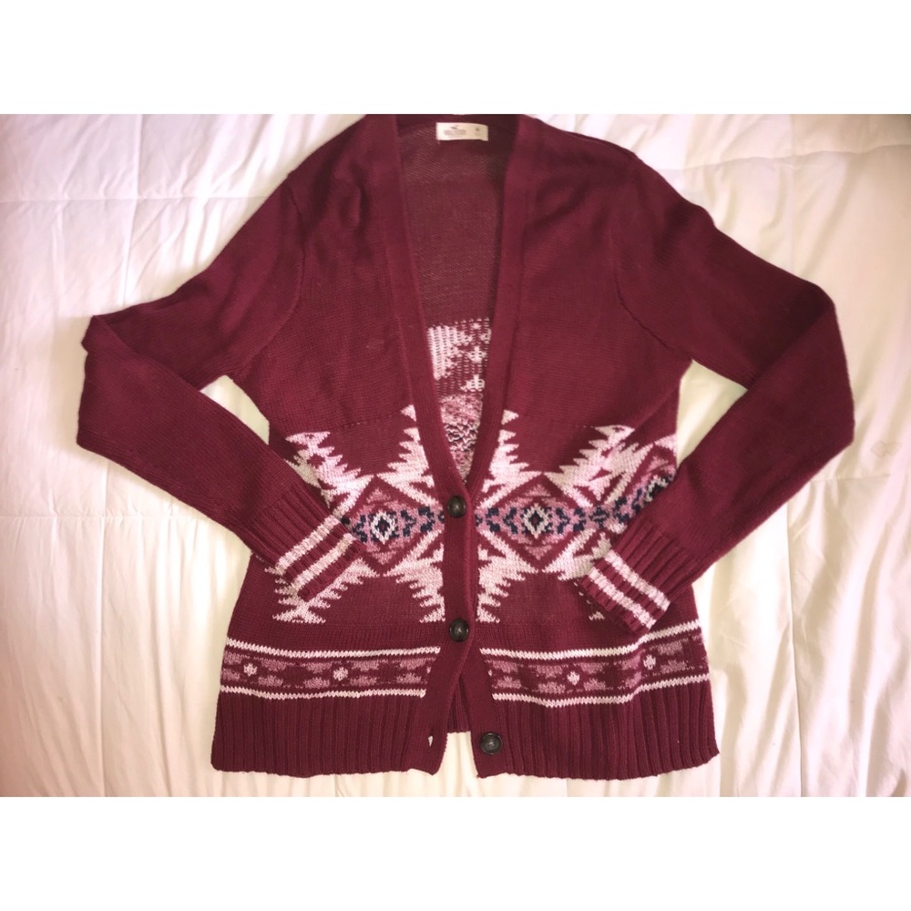 NWOT Hollister Aztec Pattern Cardigan